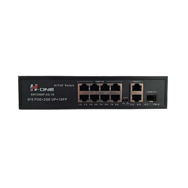 سوئیچ 8 پورت اچ وان POE مدل H1 Switch SNF2008P-2G-1S