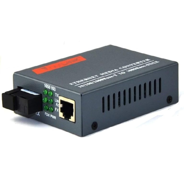 مدیا کانورتور فیبر نوری تک کور نت لینک مدل HTB-GS-03-20KM-A/B