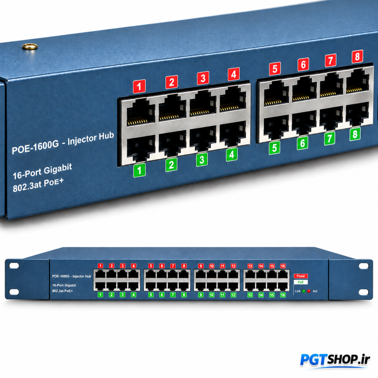 پچ پنل POE گیگابایت 16 پورت مدل PGT-1600G